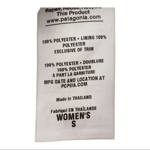 Patagonia Pelage faux fur Jacket beige small EUC - Picture 4 of 7